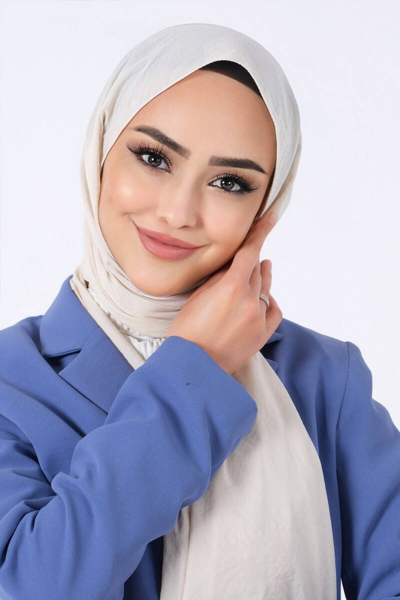 İnci Krem Asya Şal - İnci Krem