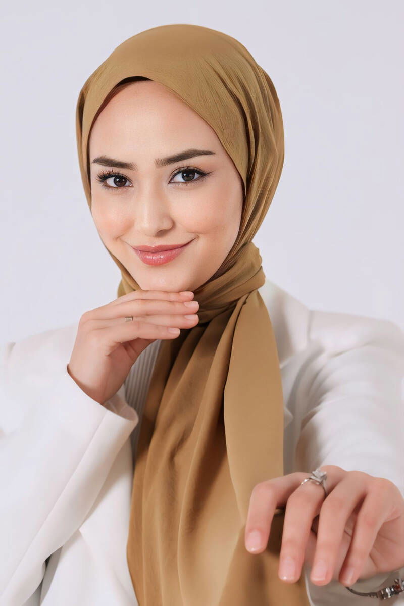 Yağ Yeşili Asya Şal - Yağ Yeşili