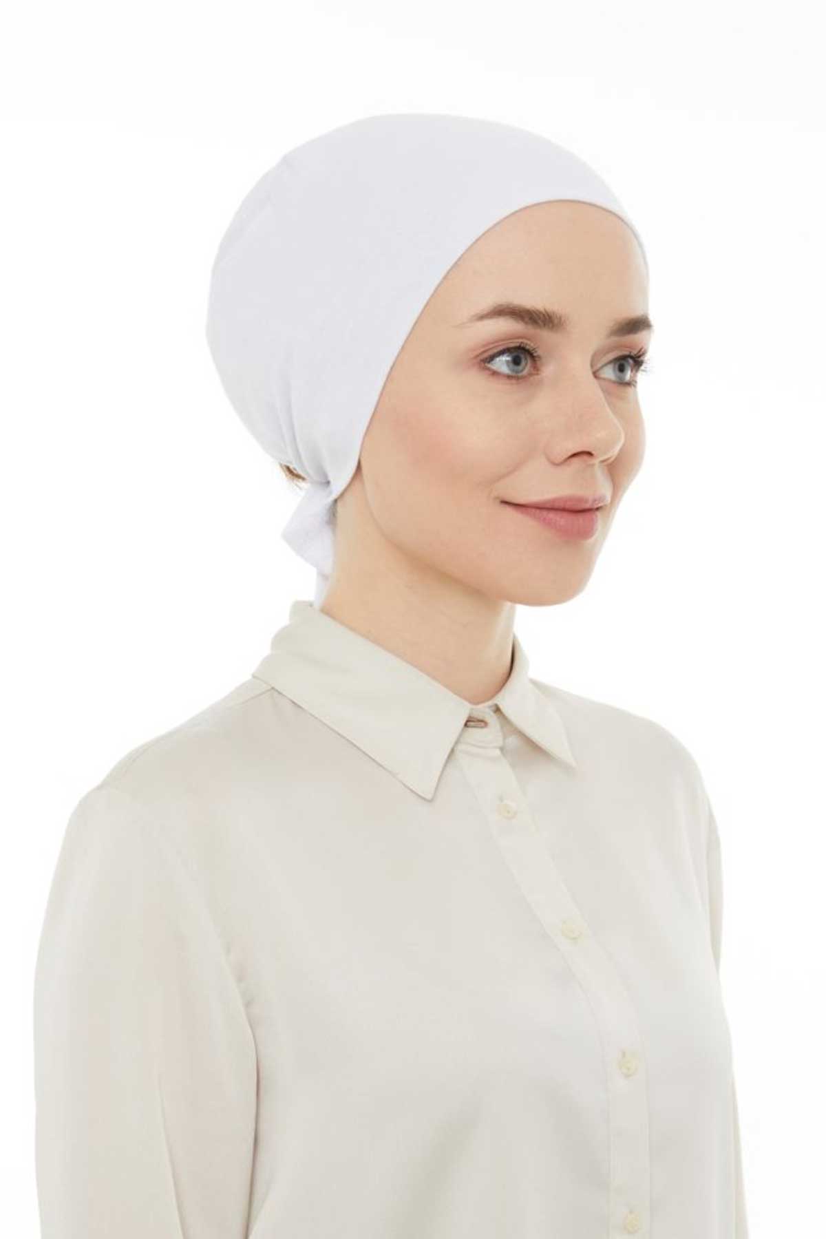 Lavender Penye Bone Dikişsiz Beyaz - Beyaz