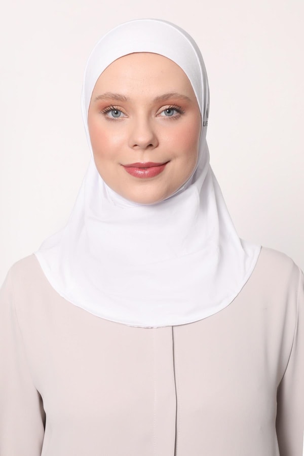 Lavender Hijap Sport Bone Beyaz - Beyaz