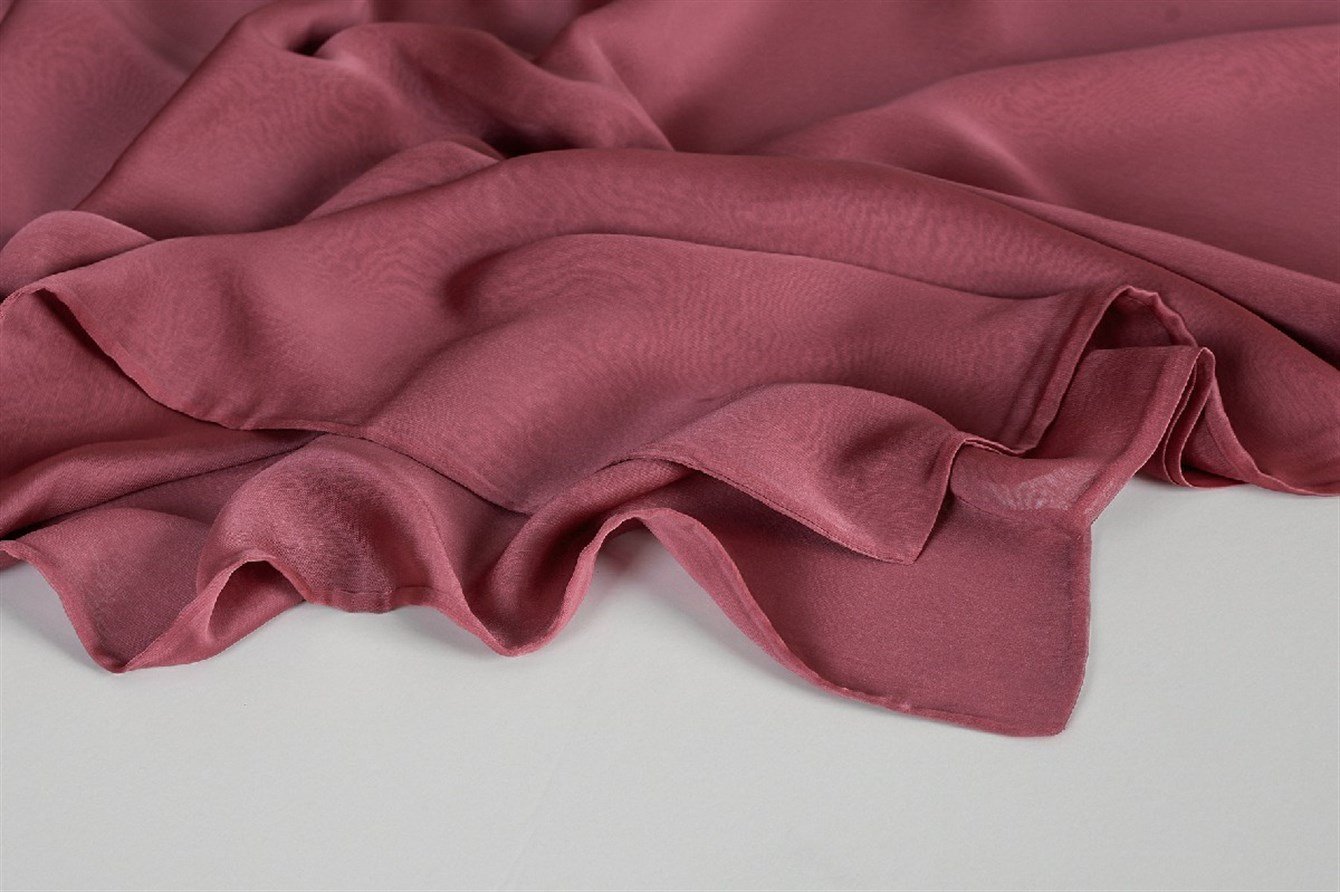 Çift Kat Jan Jan Abiye Şal - Gül Kurusu