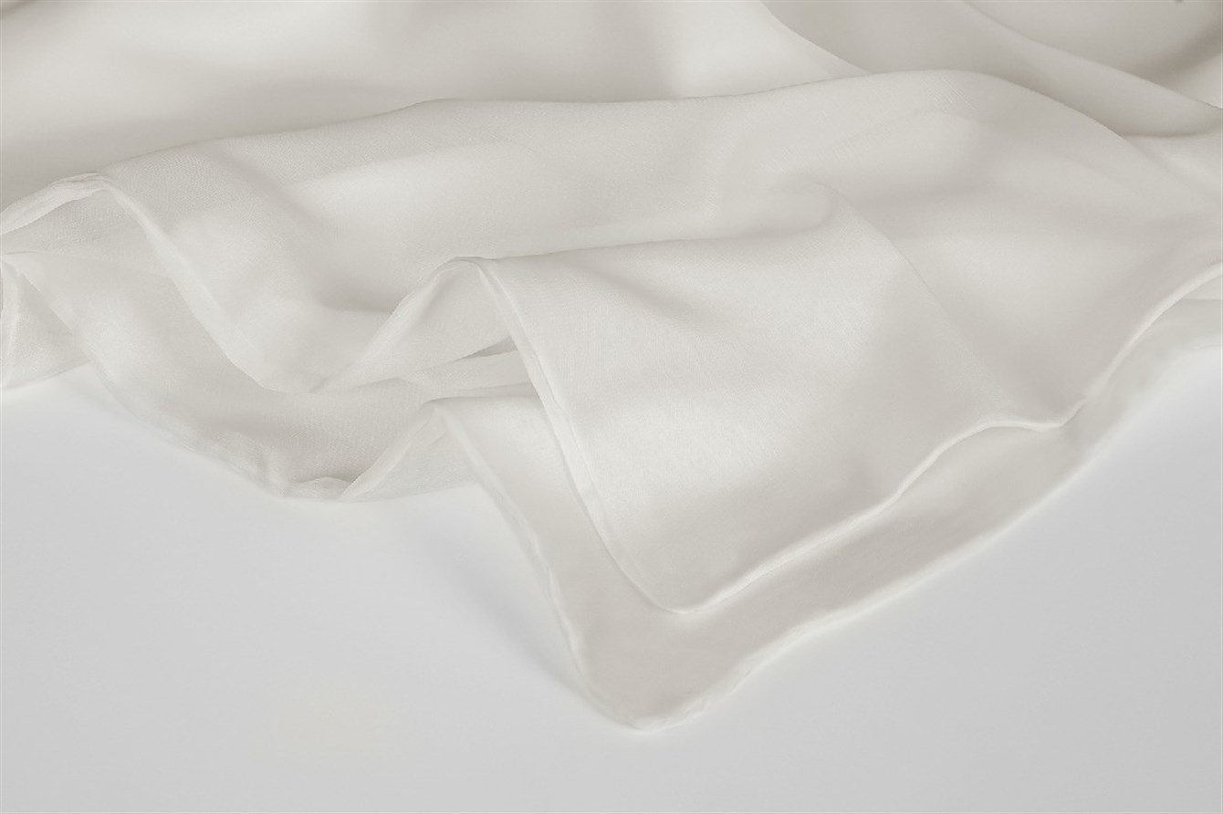 Çift Kat Jan Jan Abiye Şal - Kırık Beyaz