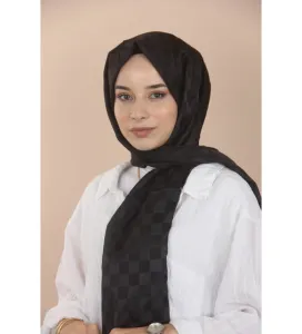 Hint İpek Dama Şal