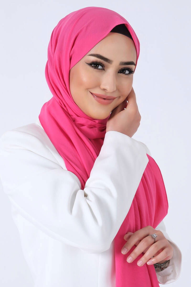 Açık Fuşya Asya Şal - 2