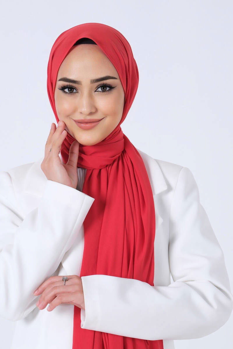 Kırmızı Asya Şal - 3