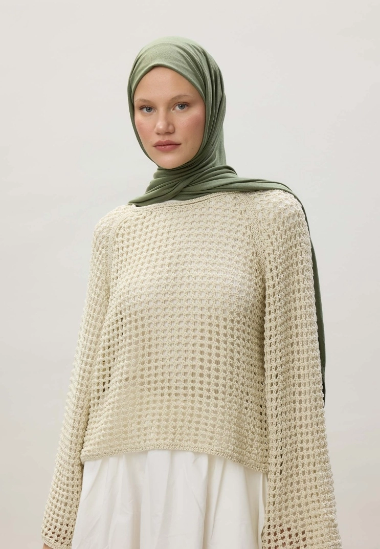 Kod Dikişli Penye Şal - 84