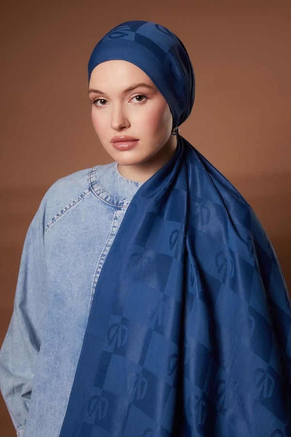 Kare LVD Baskılı Naia Jakar Şal - 11