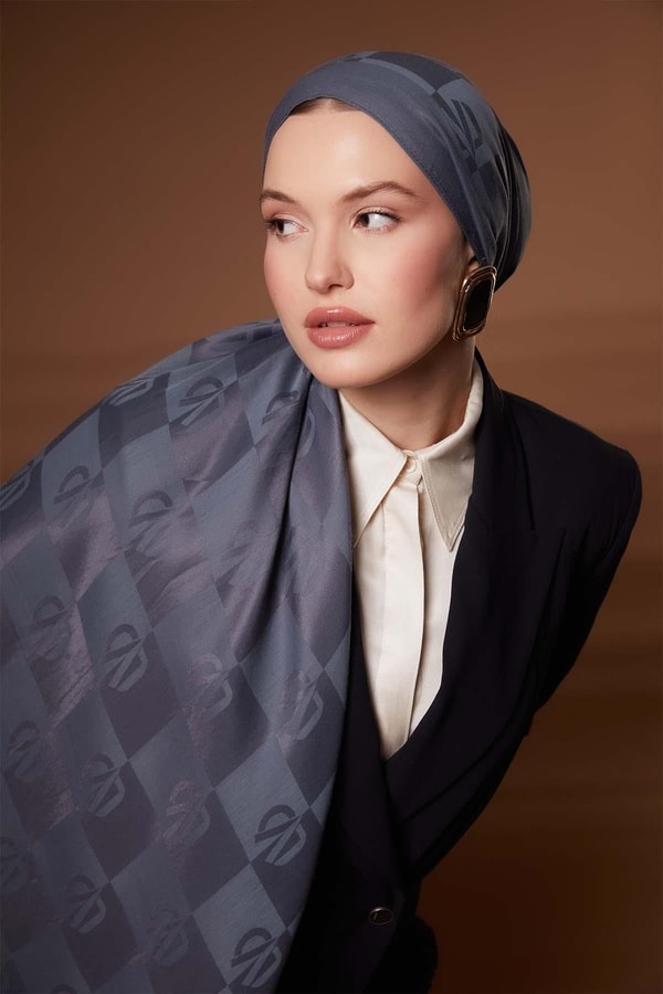 Kare LVD Baskılı Naia Jakar Şal - 16