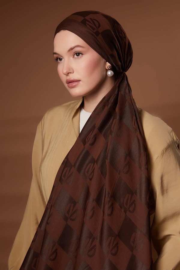 Kare LVD Baskılı Naia Jakar Şal - 14