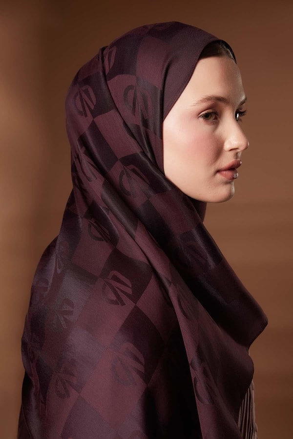 Kare LVD Baskılı Naia Jakar Şal - 30