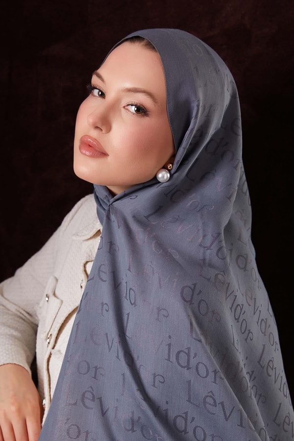 Yazı Baskılı Naia Jakar Şal - 16