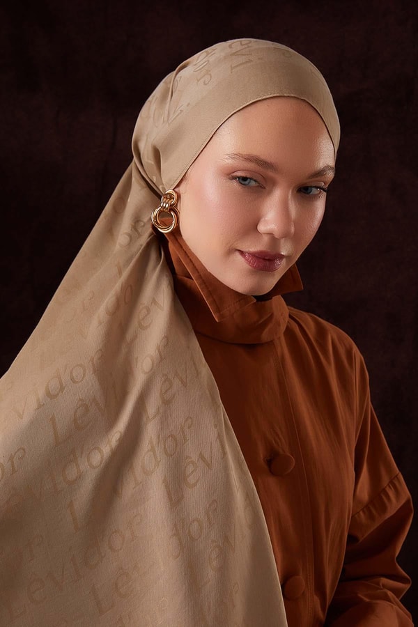 Yazı Baskılı Naia Jakar Şal - 19