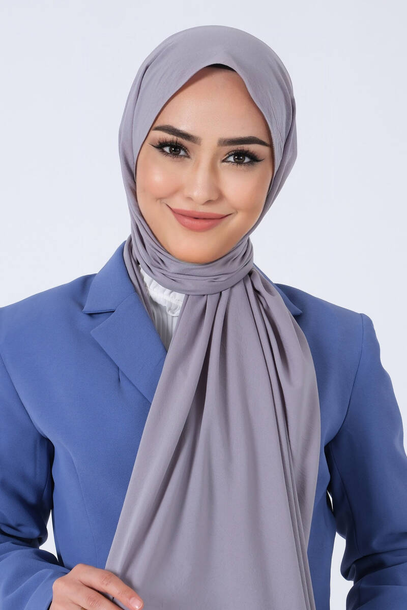 Koyu Gri Asya Şal - 3