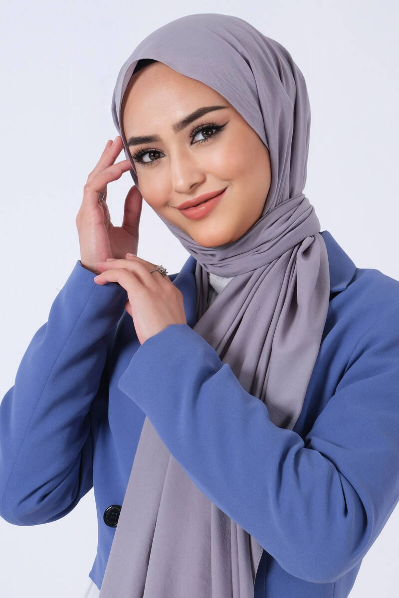 Koyu Gri Asya Şal - 2